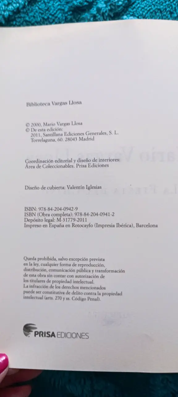 Libro La Fiesta del Chivo - 2