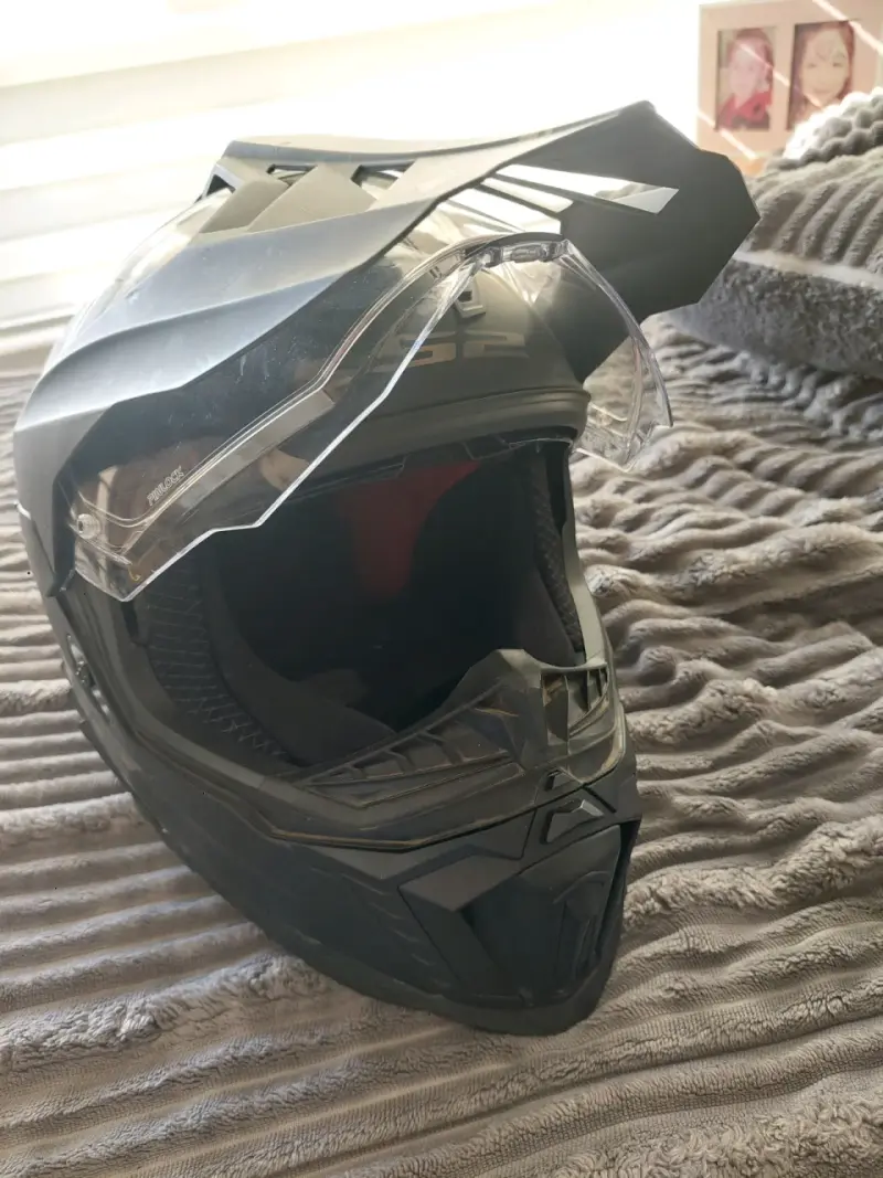 Casco de motocross negro - 1