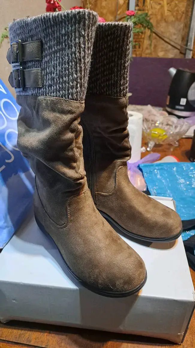Botas altas café talla 36 - 2
