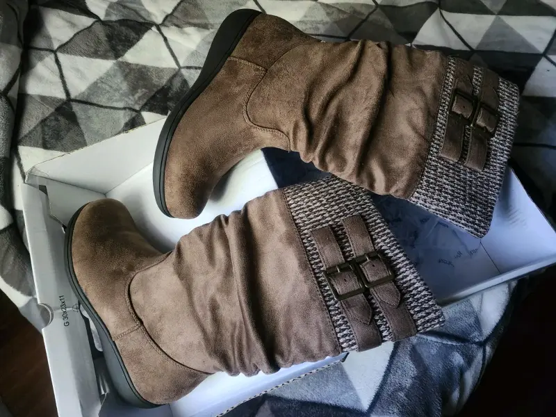 Botas altas café talla 36 - 5