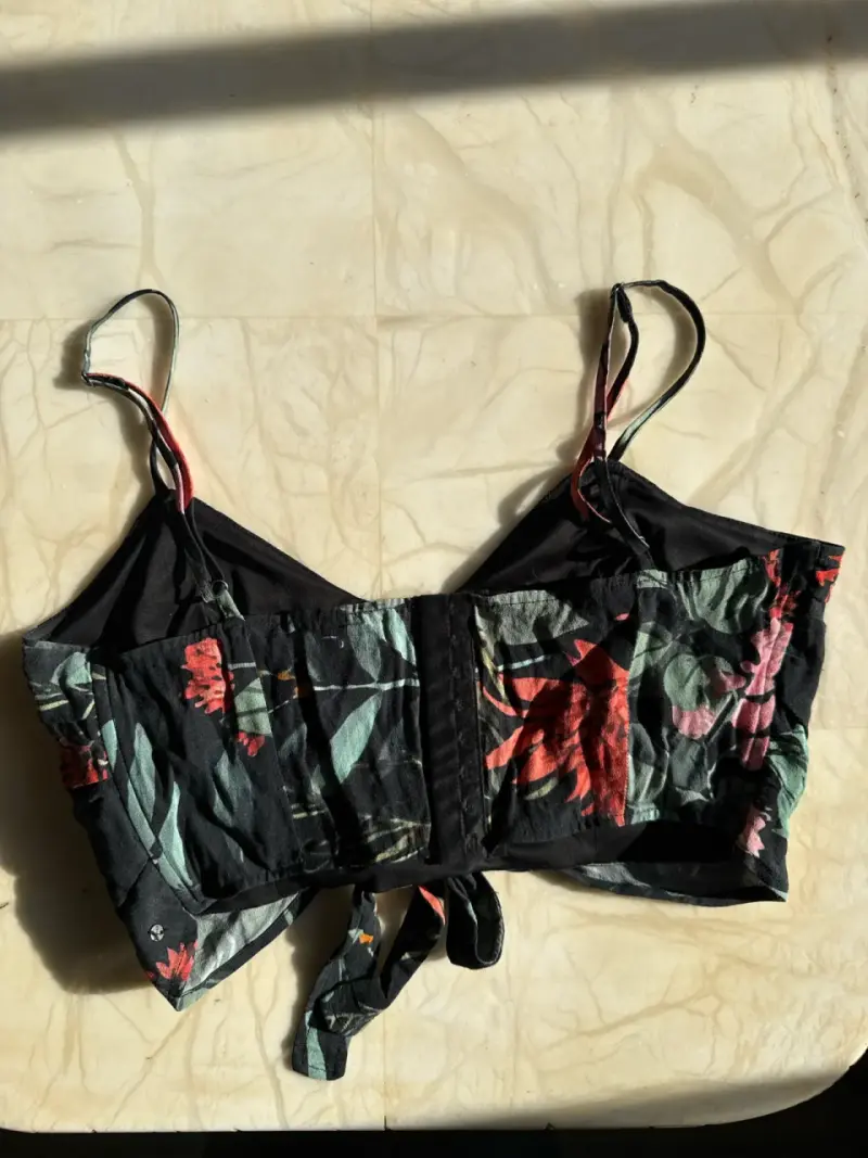 Top tirantes con estampado flores - 3