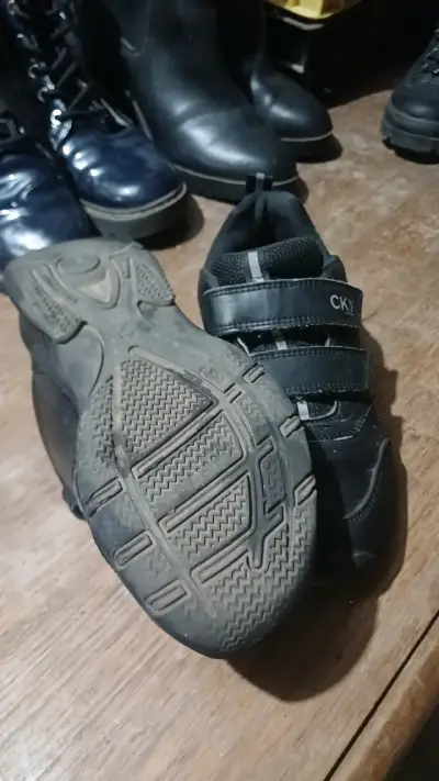 Zapatos colegio negros con velcro CK3 - miniatura 2