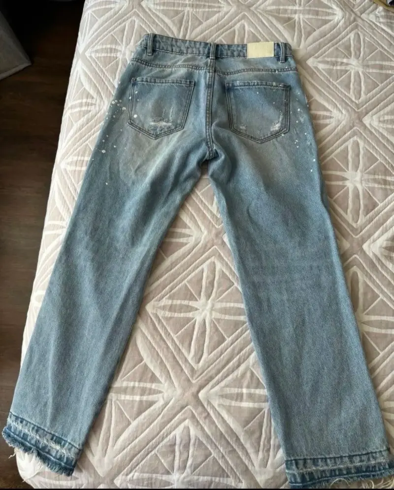 Jeans desgastados azules - 4
