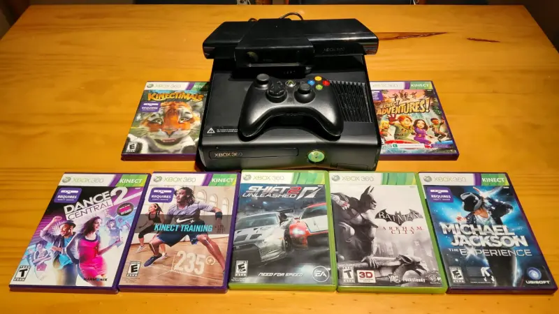Xbox 360 Slim con Kinect y juegos - 2