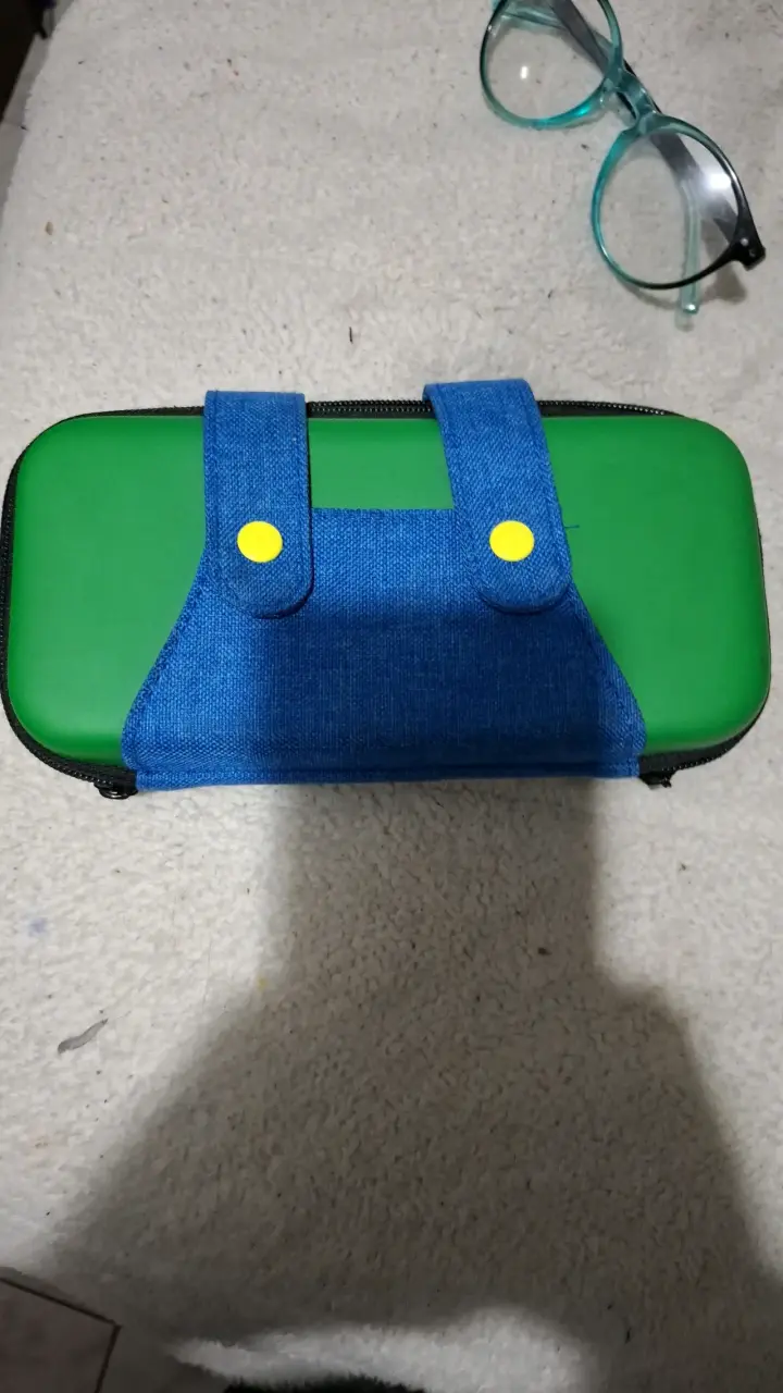 Estuche protector nintendo switch verde azul - 1