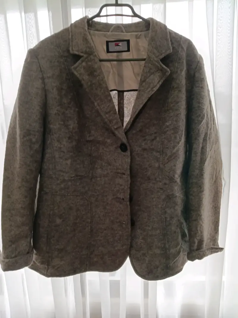 Blazer gris de lana - 1