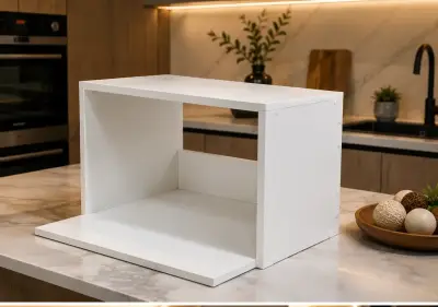 Repisero Mural para Microondas blanco de cocina - miniatura 1