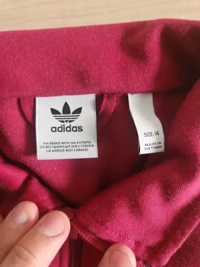 Polerón Adidas burdeo - miniatura 1