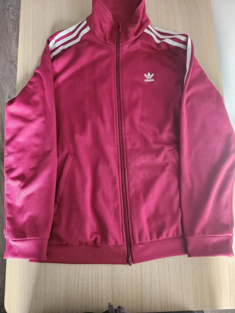Polerón Adidas burdeo - 3