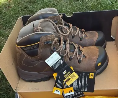 Botas de seguridad Caterpillar café - miniatura 1