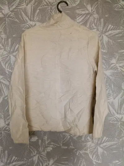 Chaqueta beige de lana - miniatura 3