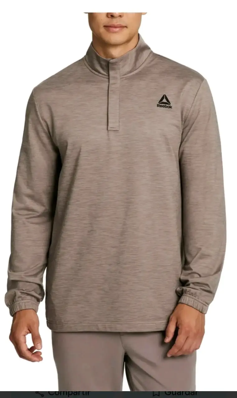 Polerón deportivo Reebok gris - 1