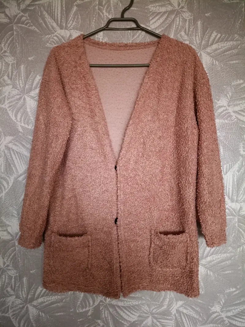 Cardigan de mujer rosado - 1