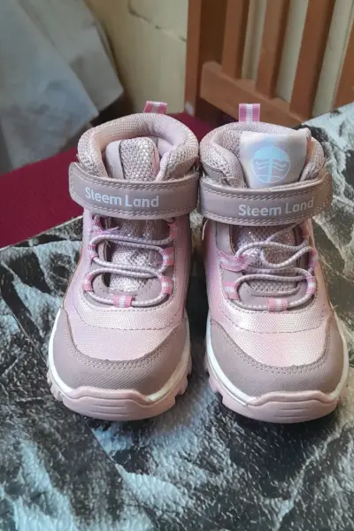 Botas infantiles rosas Steem Land - miniatura 1
