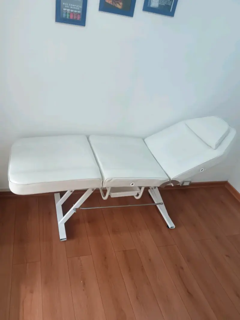 Camilla de masajes blanca ajustable - 2