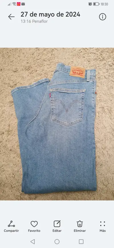 Jeans azules Levi's clásicos - miniatura 1