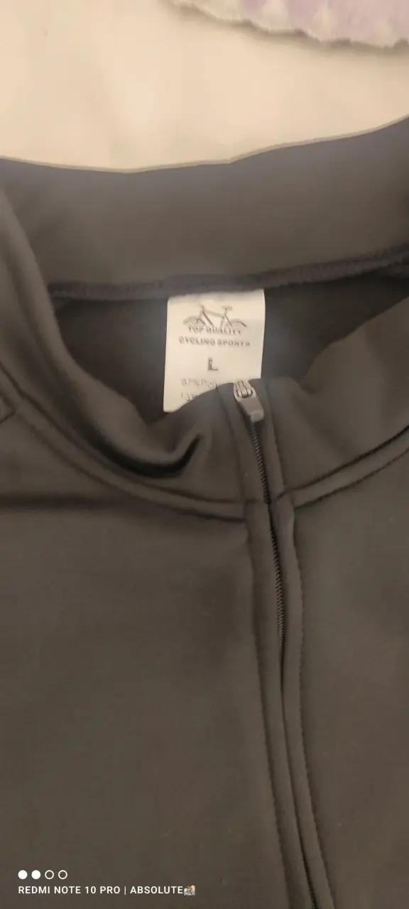 Chaqueta térmica ciclismo negra - 2