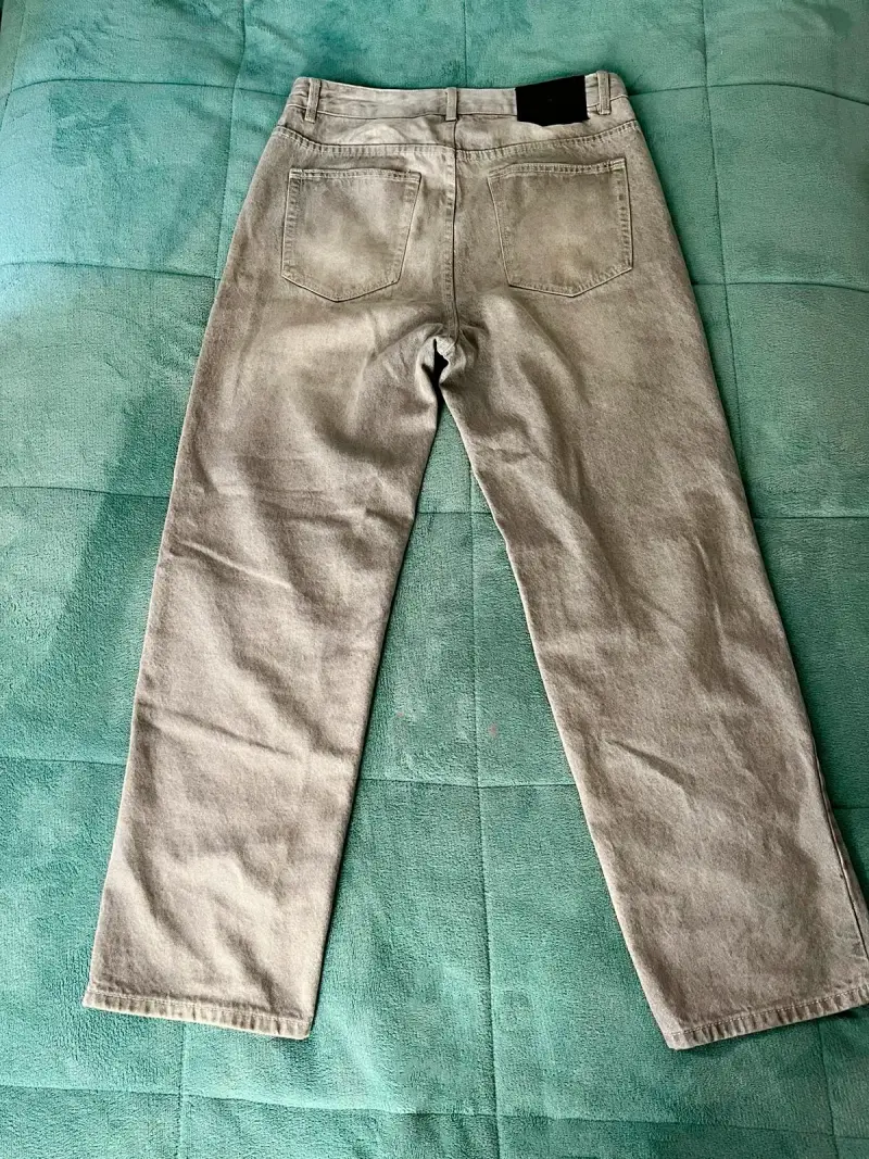Pantalón Baggy Gris Talla 40 en Muy Buen Estado - 2