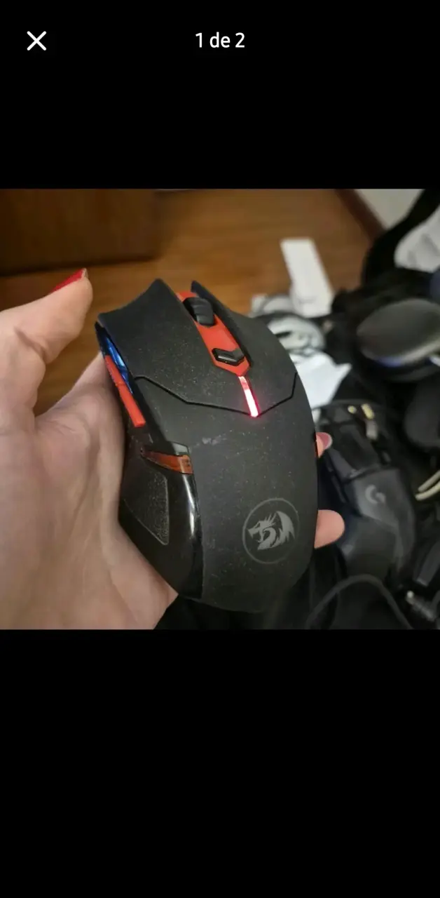 Mouse gamer Redragon negro - 1