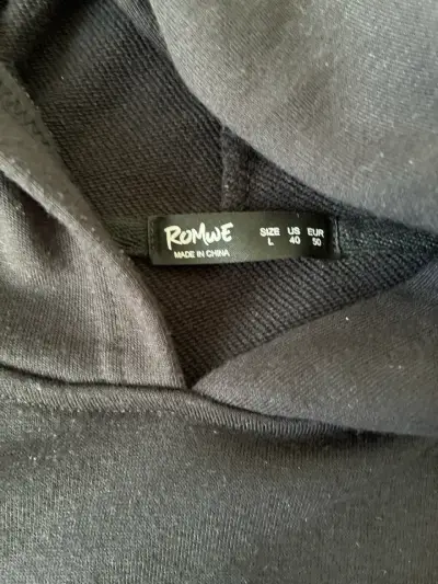 Polerón negro Romwe - miniatura 2