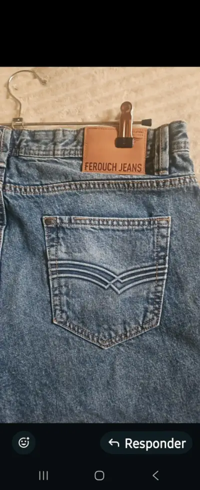 Jeans Ferouch azul con etiqueta - miniatura 3