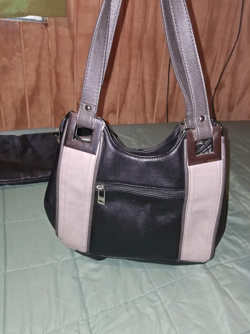 Bolso tote marrón calado - 4