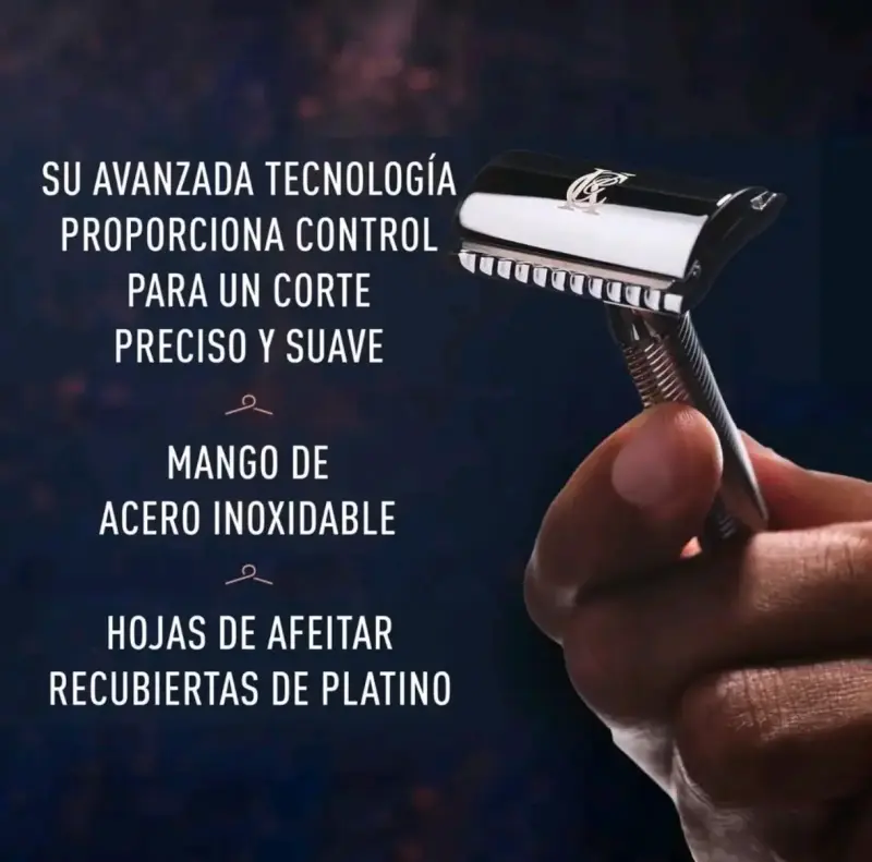 Máquina de afeitar clásica King C Gillette - 3