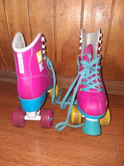 Patines de ruedas rosas KF - miniatura 2