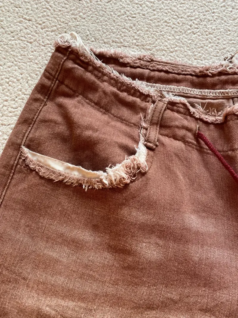 Jeans marrones desgastados - 2
