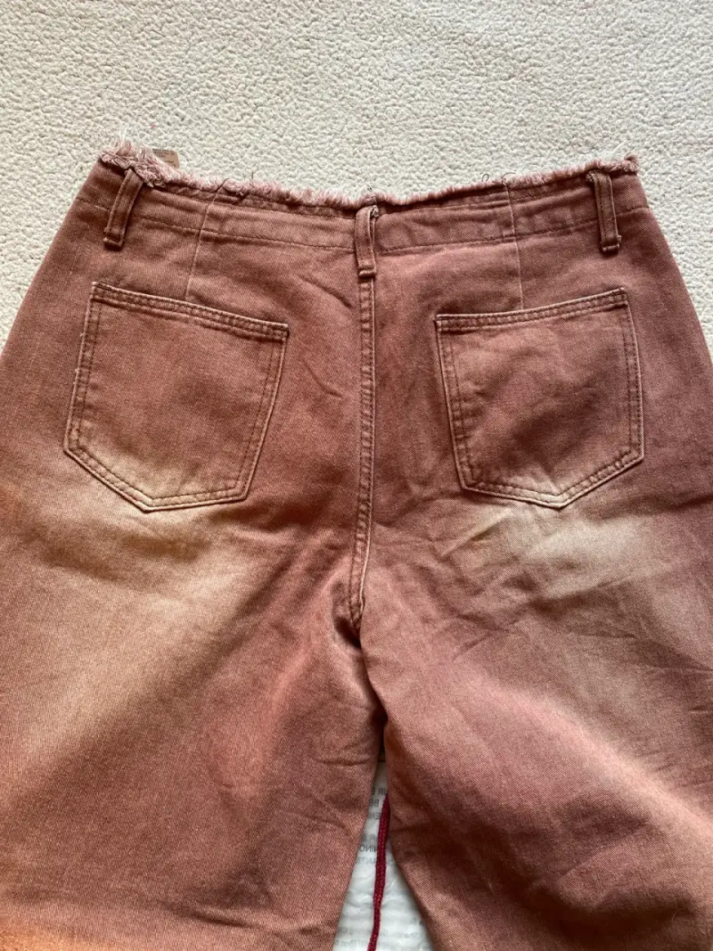 Jeans marrones desgastados - 4