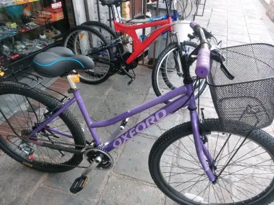 Bicicleta Oxford morada con canasto - miniatura 1