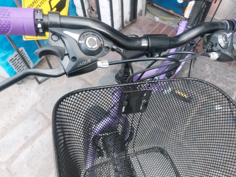 Bicicleta Oxford morada con canasto - 4