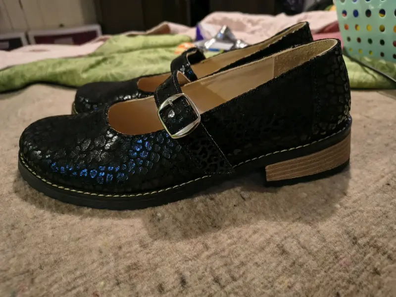 Zapatos negros de cuero talla 42 - 2