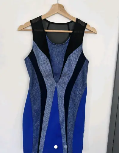 Vestido azul Nicopoly S/M - miniatura 1