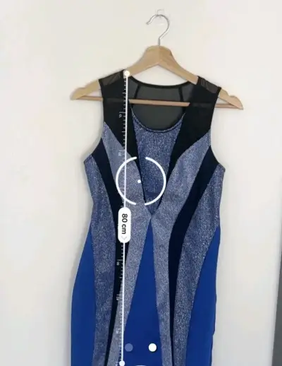 Vestido azul Nicopoly S/M - miniatura 2