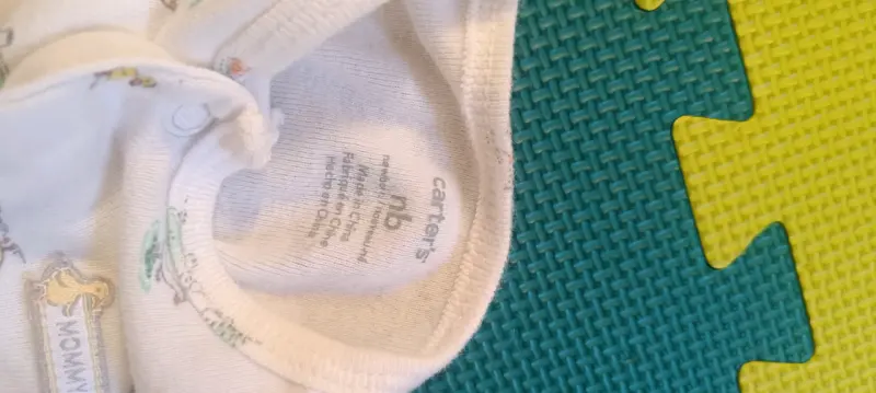Pijama de bebé blanco con estampado - 2
