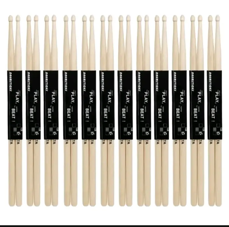 Baquetas de bateria 7a