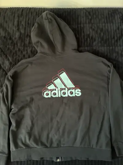 Polerón negro Adidas - miniatura 3