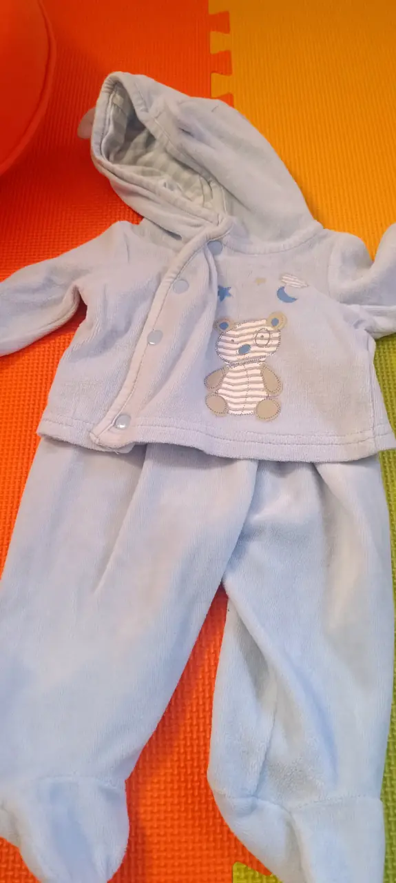 Conjunto de bebé polar celeste