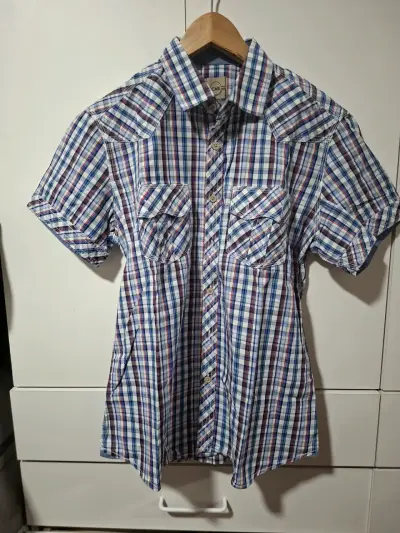 Camisa a cuadros multicolor - miniatura 1