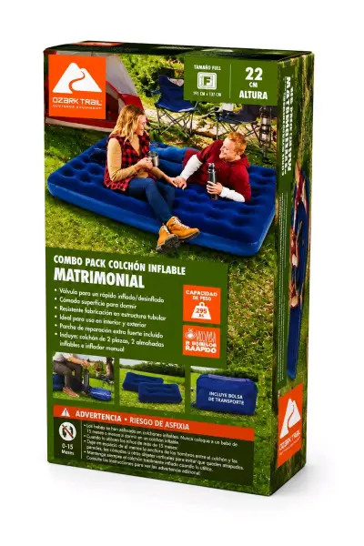 Colchón inflable matrimonial Ozark Trail full 2 pl - miniatura 1