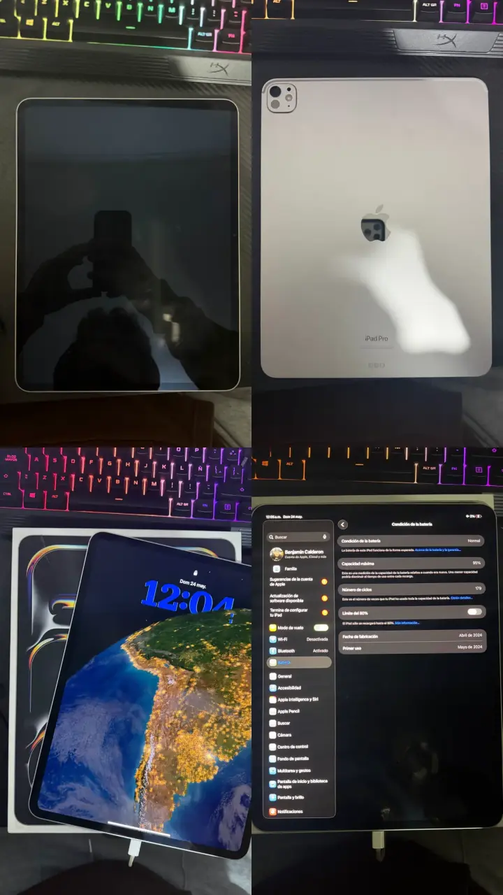 iPad Pro M4 12.9 pulgadas plata
