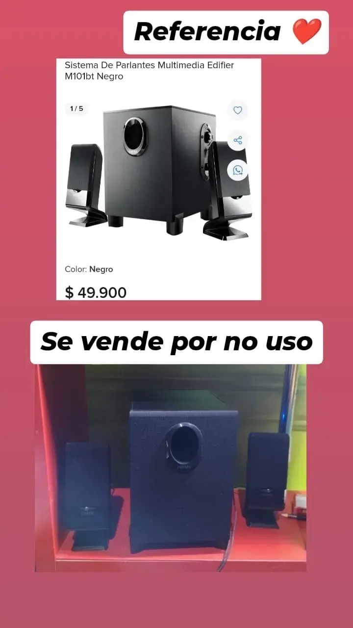 Sistema de Parlantes Edifier Negro