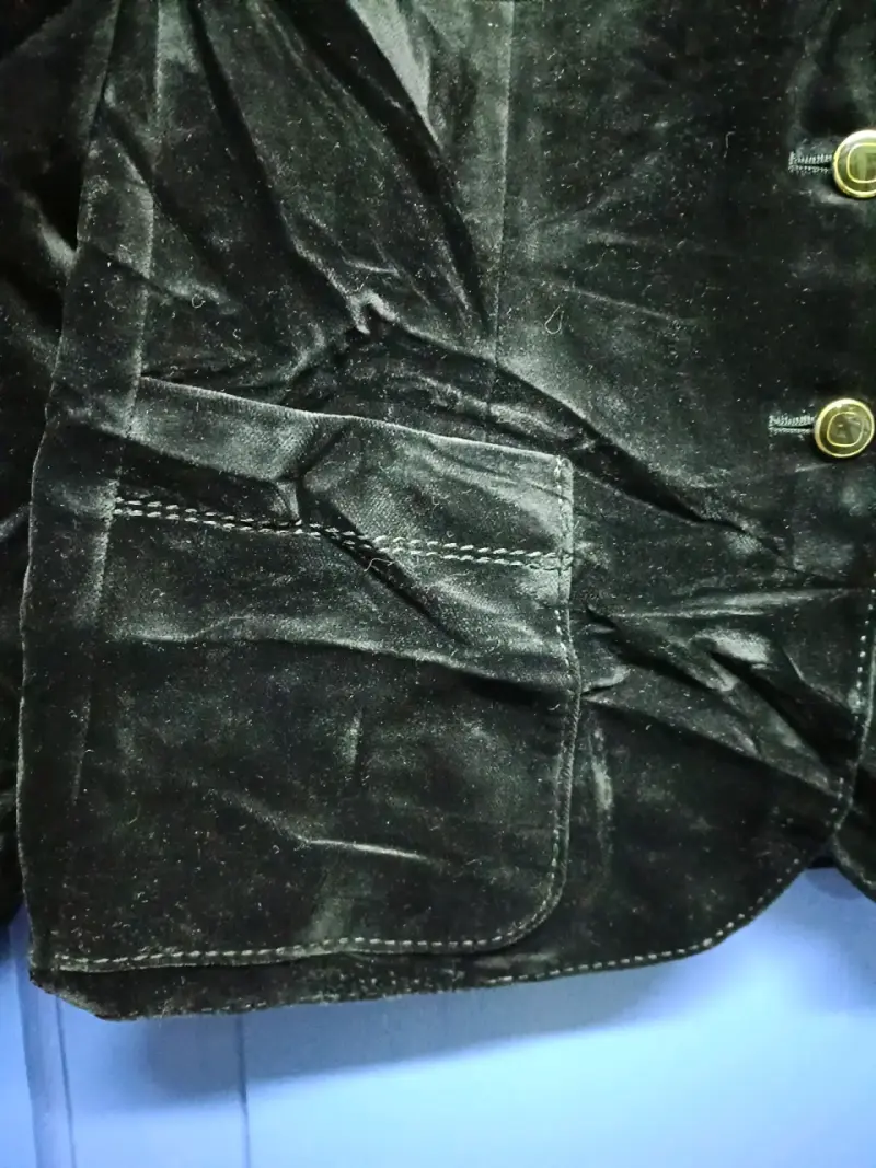 Blazer de terciopelo negro - 3