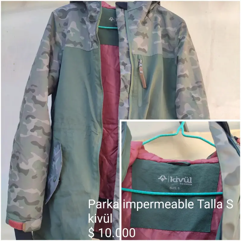 Parka impermeable camuflaje kivül
