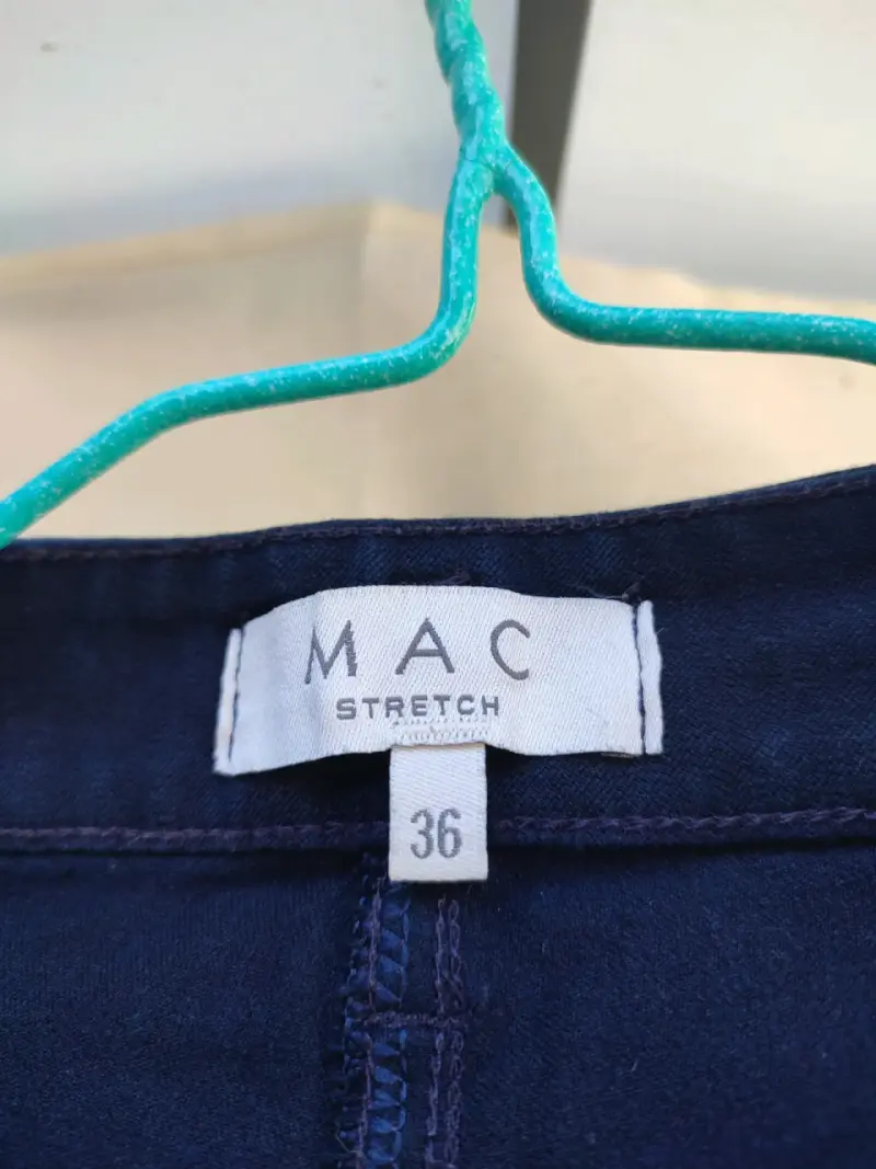 Pantalones azul para dama, estilo mom - 2