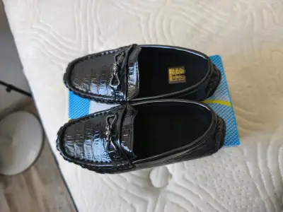Mocasines de cuero negros - miniatura 1