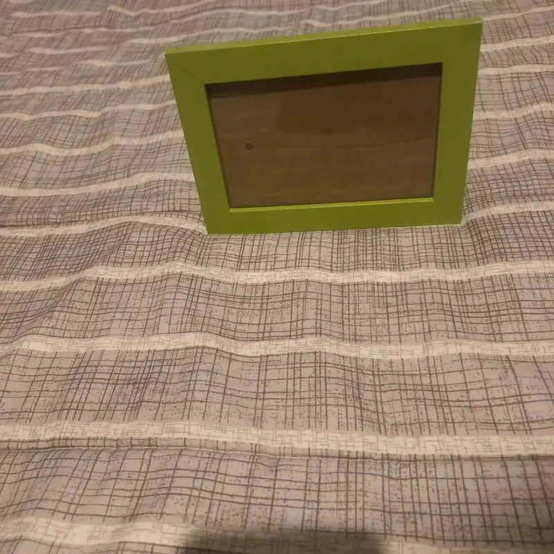Portarretrato verde rectangular