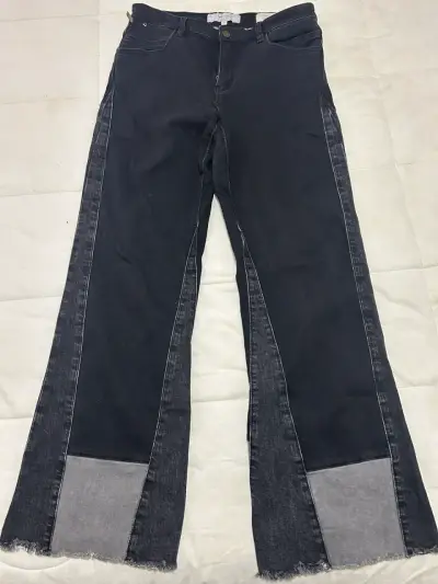 Jeans negros con paneles grises - miniatura 1