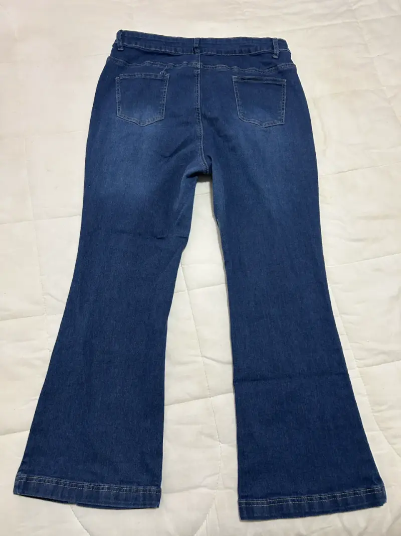 Jeans pata ancha azul - 2